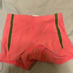 Nike Dry Fit Work Out Shorts Neon Green and Pink
